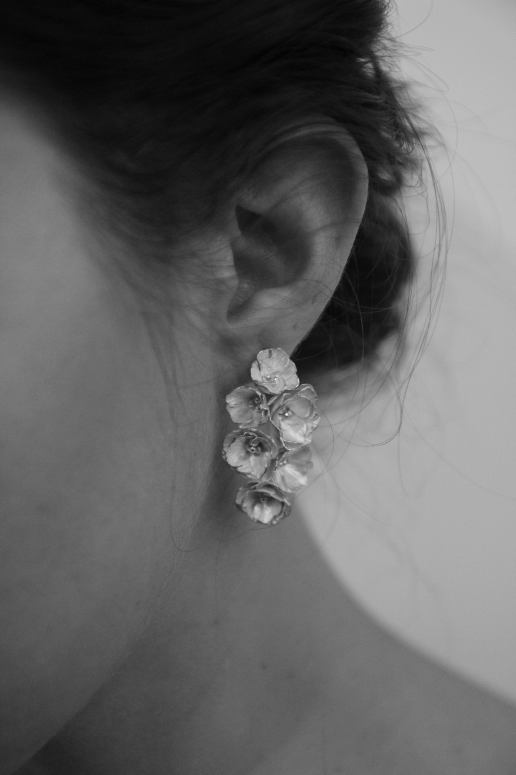 Boucles d’oreilles Délicatesse 6 fleurs argent – Image 5