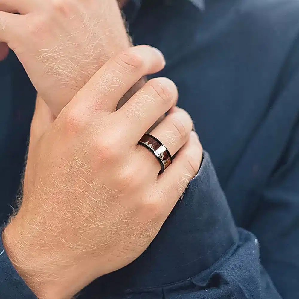 Bague bois cerf – Image 3