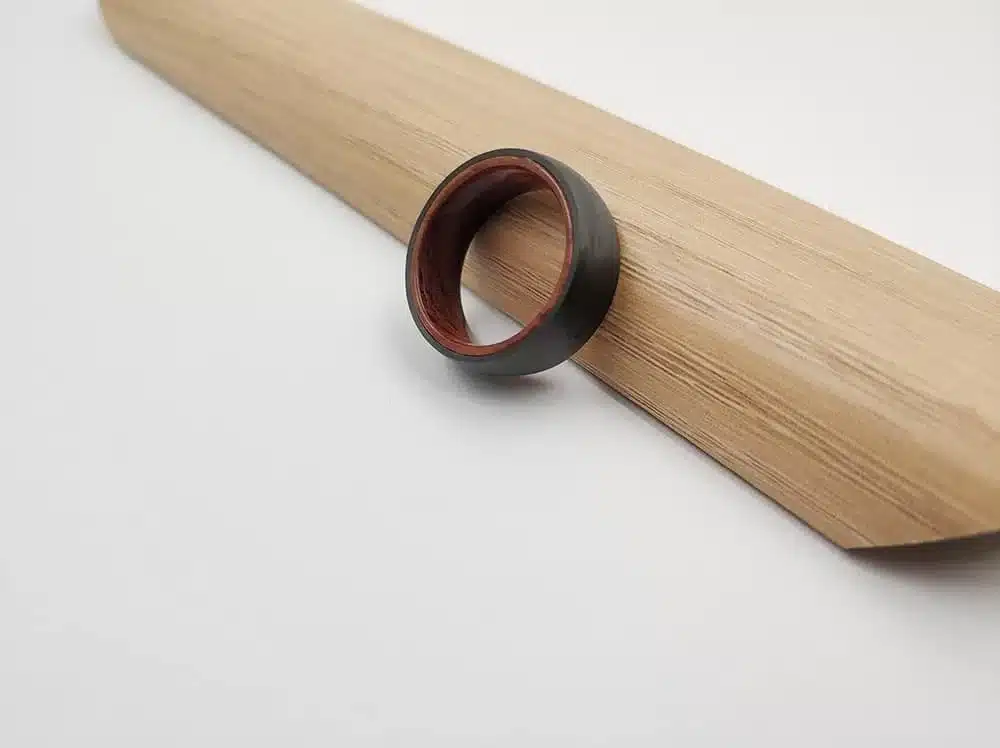 Bague bois précieux – Image 3