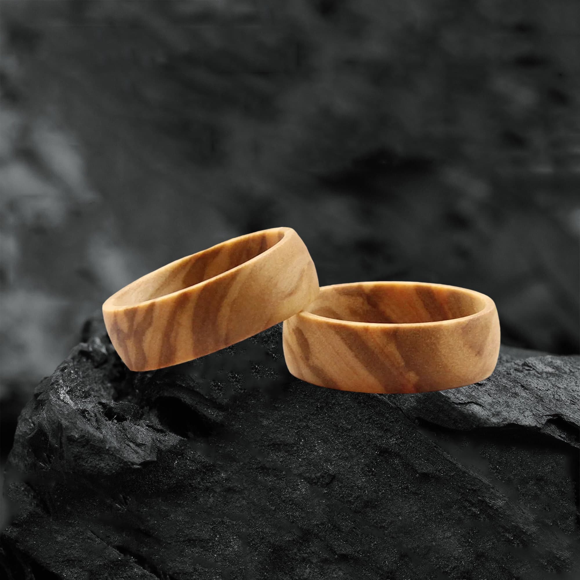 Bague en bois d’olivier – Image 2