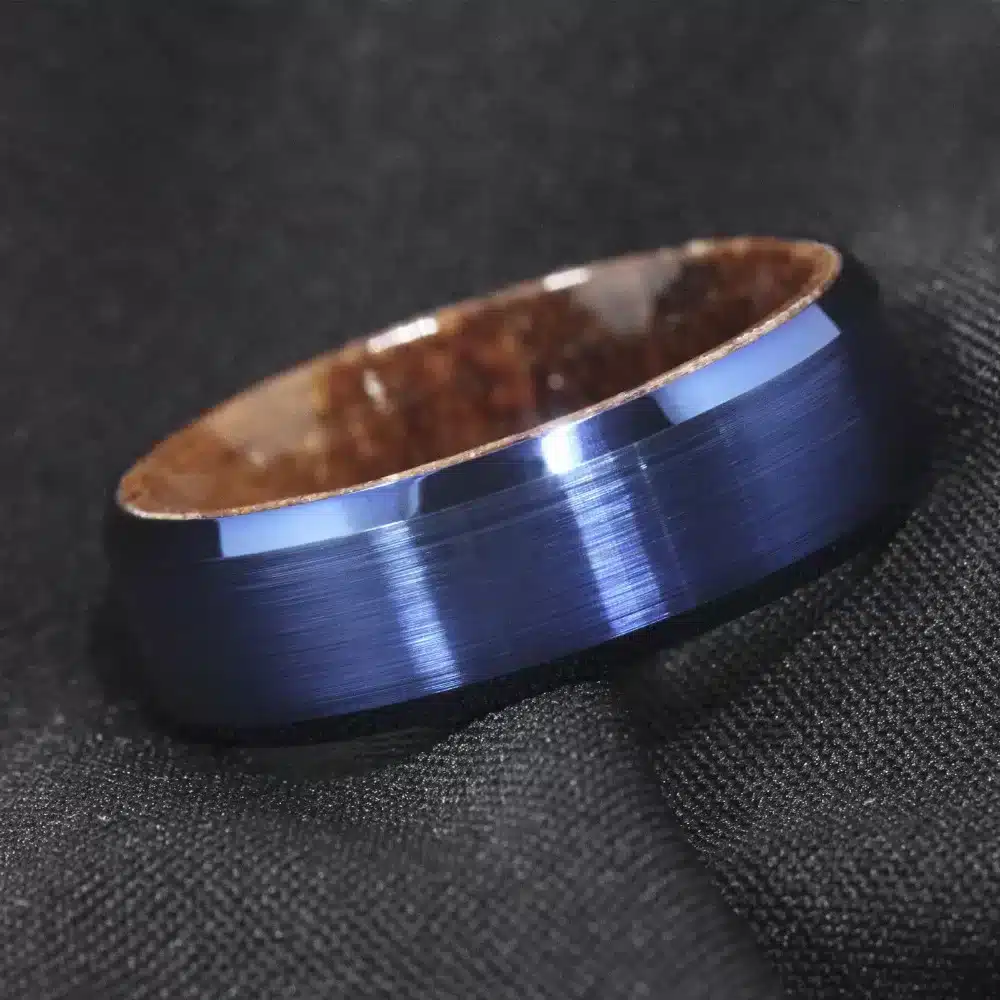 Bague homme bleu – Image 3