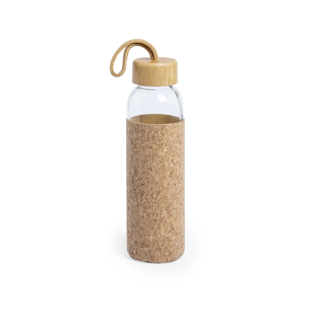 Gourde en verre et en liège personnalisée – Image 2