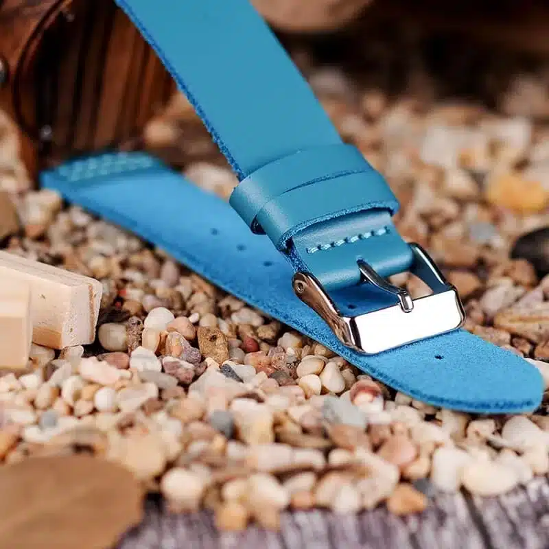 Montre bois bleu – Image 5