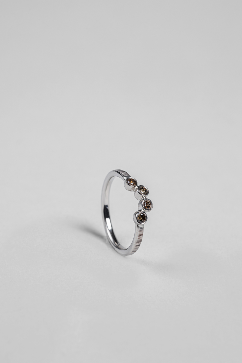 Alliance SILVA demi-lune – or 18k et diamants